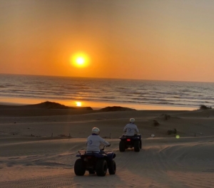 Sunset quad bike