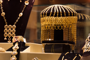 Traditional jewelry at Mutrah Souq