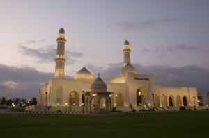 Sultan Qaboos in night