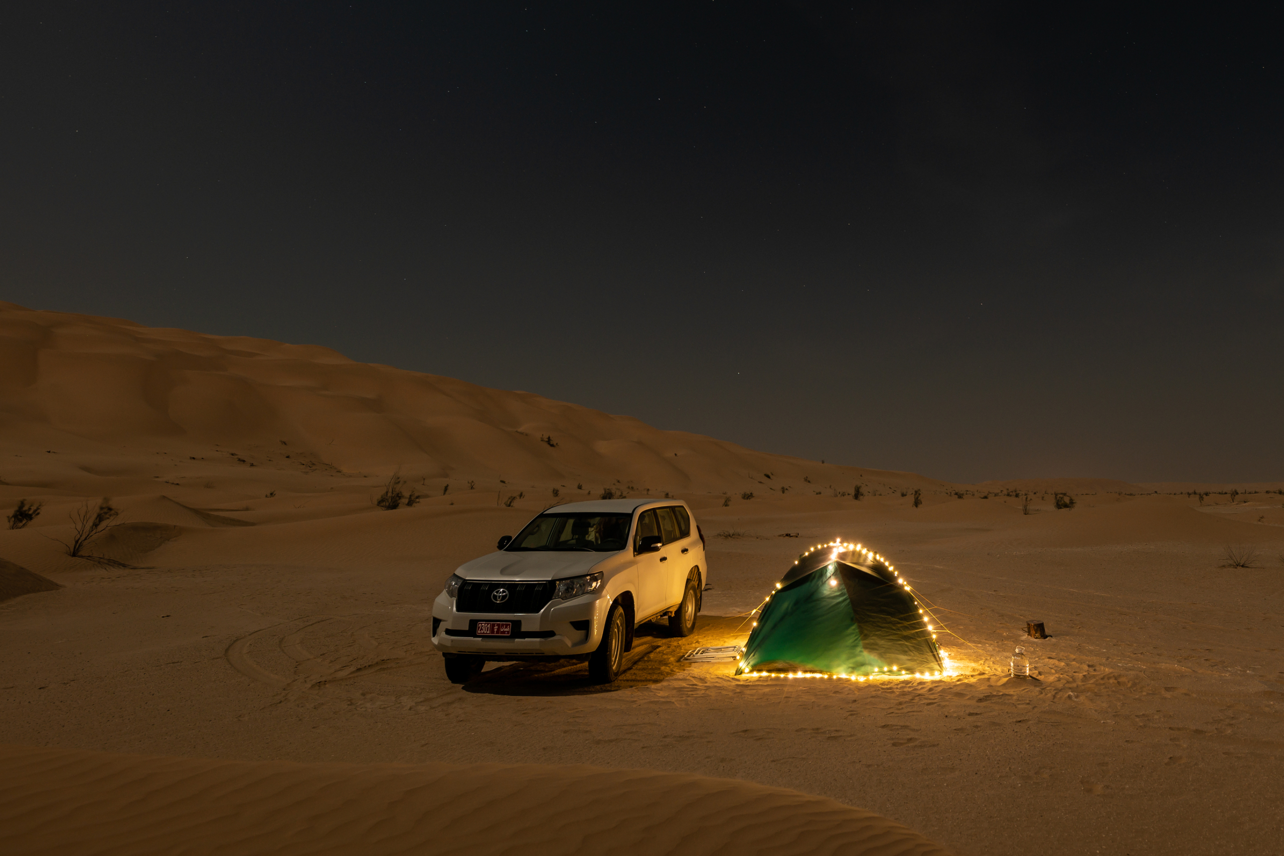 Desert at night