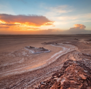 Desert landscape in Oman