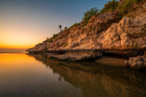 View of Muscat Qurum Beach Oman
