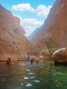 Swimming in Wadi Shab