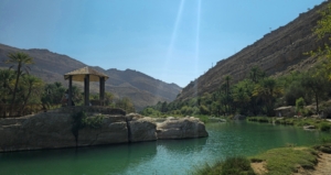Sunny View of Wadi Bani Khaled