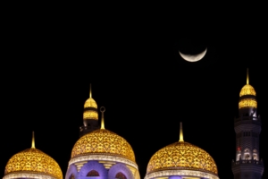 Night View Of The Mosque